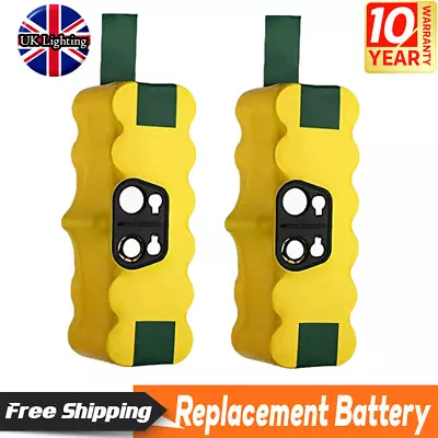 2X 5.2Ah Ni-MH Battery For IRobot Roomba 500 530 580 600 610 770 780 880 Series • £39.98