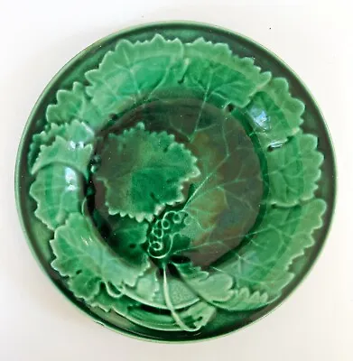 Antique 19thC English Green Leaf Majolica Plate- Classic • $37.70