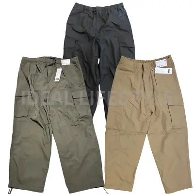 UNIQLO U Wide-Fit Parachute Cargo Pants S-4XL Black/Beige/Olive Men 470935 NWT • $66.99