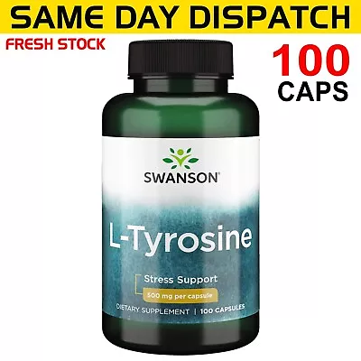 Swanson L-Tyrosine Premium Quality 500mg 100 Capsules AU STOCK  FAST POST • $26.95