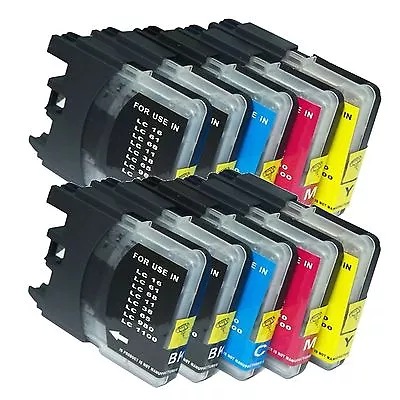 10 PK LC61 Ink Set Fits Brother LC-61 MFC-250C MFC-295CN MFC-385CW MFC-490CW • $11.99