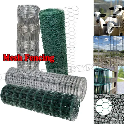 £27.10 • Buy PVC Welded Wire Metal Mesh Gates Galvanised Netting Fencing Roll Aviary Fence