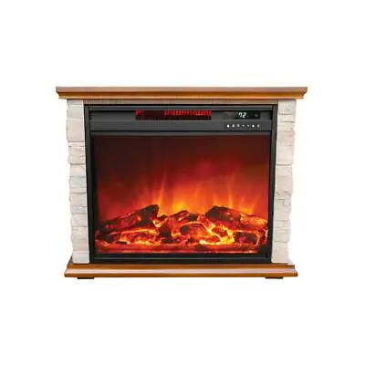 LifeSmart 1500 Electric Infrared Quartz Fireplace Heater Indoor Use (Open Box) • $186.31