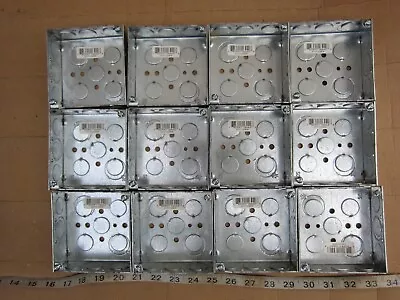 Steel City 4 X4  Junction  Electrical Box Lot Of 12 New • $19.95