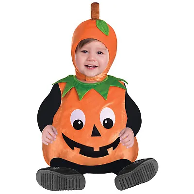 Baby Toddler Pumpkin Costume Childs Cutie Pie Halloween Kids Outfit Jack Lantern • £19.99