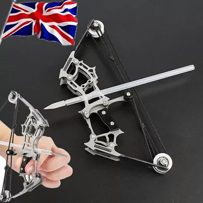 UK 6  Mini Compound Bow Kit Arrow Archery Toy Gift Pocket Bow Target Shoot RH LH • £19.19