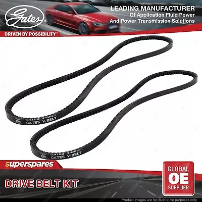 Gates A/C & Alternator Drive Belt Kit For Holden Gemini TE TF TG 1.8L 40kW • $41.95