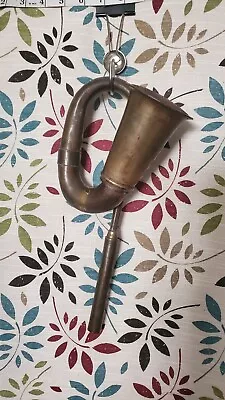 VINTAGE ANTIQUE BRASS ✧  CAR HORN ✧ With GRILL ✧ WORKS • $40