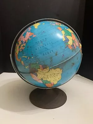 Vintage Ohio Art Metal Globe Of The World • $22.75