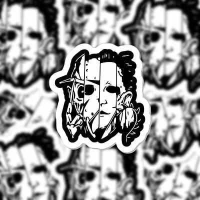 Freddy Krueger Sticker - Jason Sticker - Michael Myers Sticker - Texas Chainsaw • $2.99