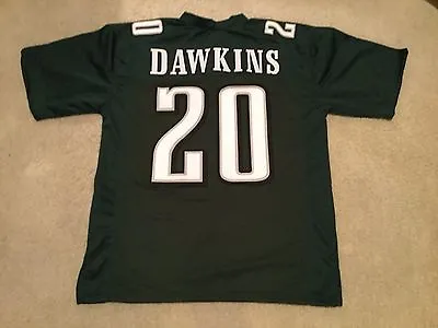 UNSIGNED CUSTOM Sewn Stitched Brian Dawkins Green Jersey - M L XL 2XL • $35.99