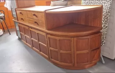 Midcentury Teak Parker Knoll Nathan Sideboard/Cabinet And Corner( Vintage) • £275