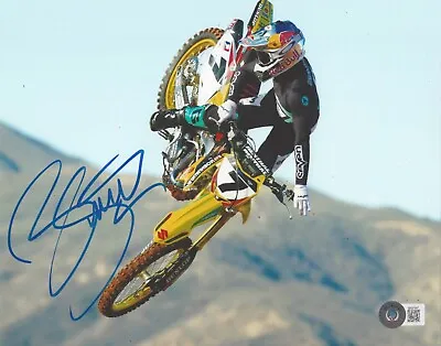James Bubba Stewart Motocross Ama Supercross Race Icon 4 Signed Beckett Bas Coa • $90.19