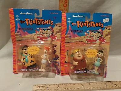 Vintage 1994 *the Flinstones* Wind-up Pvc Figuresfred-wilma-barney& Betty-boley • $32