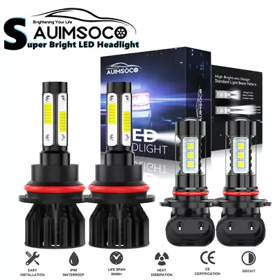 For Nissan Murano 2003-2008 Combo Car LED Headlight Hi-Lo Beam Fog Lights Bulbs • $49.99