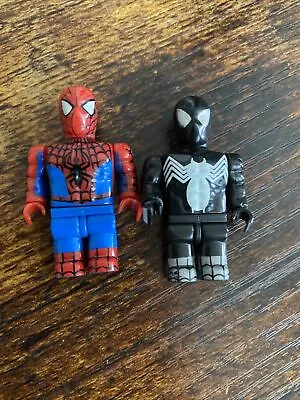 Mega Bloks Marvel Series Black Spider-Man And Original Superhero Toy Figure • $8