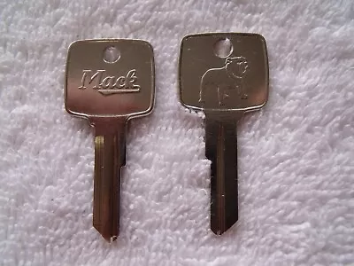 2 Big Rig Mack Truck Nos Key Blanks Bulldog Logo One Side Mack Script Other Side • $48.88