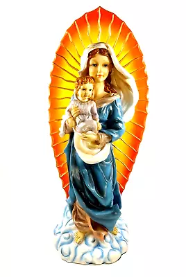 23  Virgin Mary Madonna And Infant Christ Child Lighted Statue • $119.95