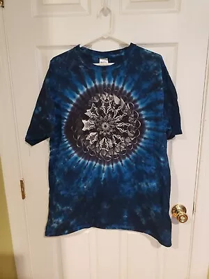 Vintage Wolf Trap T-shirt Tee Shirt XL Tie-dye Blue • $35