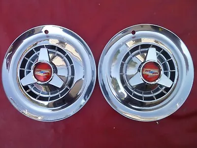 Vintage 1954 Chevy Belair 150/210 3 Bar Spinner Hubcaps Wheel Covers • $400