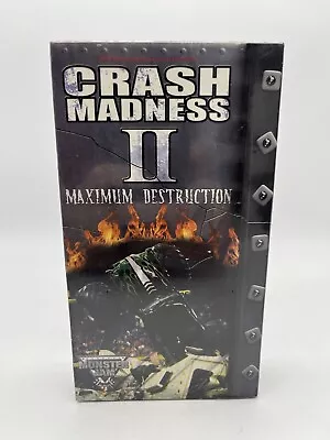 Crash Madness II 2 Maximum Destruction (VHS 2002) Big Monster Trucks Brand NEW! • $4.95