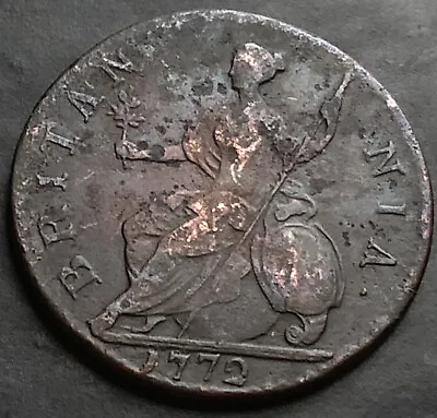 £23.50 • Buy Gb-1772- Half Penny Copper Coin  - King George Iii  - Over 249 Years Old. #vc386