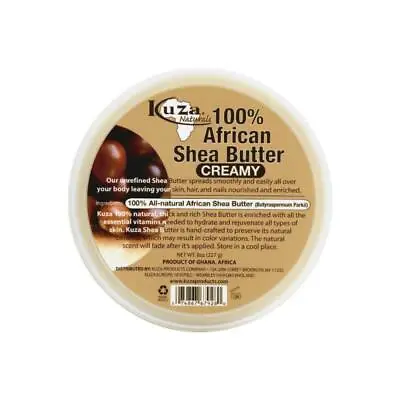 £7.99 • Buy KUZA 100% AFRICAN SHEA BUTTER WHITE CREAMY 8oz
