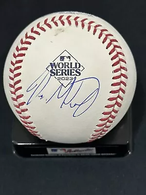 Jordan Montgomery Signed 2023 World Series Baseball Rangers Autographed BAS COA • $399.99