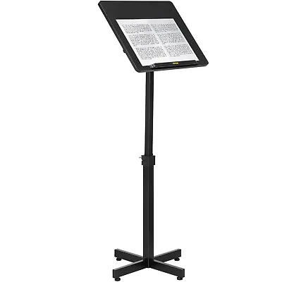 VEVOR Portable Adjustable Lectern Presentation Podium Stand With Laptop Holder • $43.99