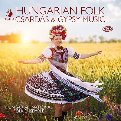 CD Hungarian Folk Csardas & Gypsy Music Von Hungarian National Folk Ens. 2CDs • £7.74