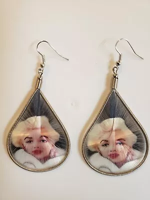  Marilyn Monroe  Thread And French Wire Earrings  • $12