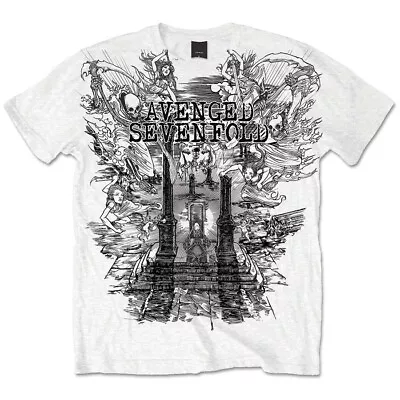 Avenged Sevenfold - Land Of Cain - White  T-shirt • $23.99