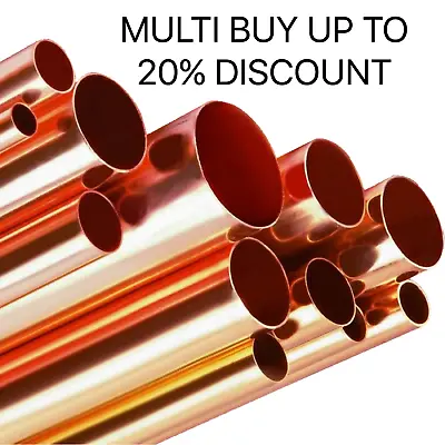 £21.04 • Buy Copper Pipe/tube 4mm/6mm/8mm/10mm/12mm/15mm/22mm/28mm/35mm/42mm/54m/diy/gas/new