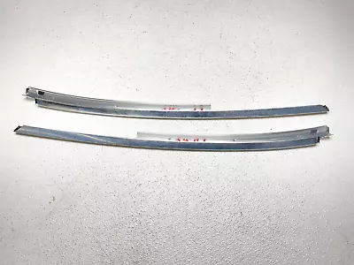 01-06 BMW 330ci E46 CONVERTIBLE WINDSHIELD CHROME DRIP MOLDING TRIM SET 212 OEM • $49.99