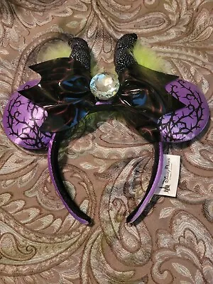 Disney Parks Maleficent Horns Spell Bound Headband Minnie Ears RARE 2018 !! • $43.99