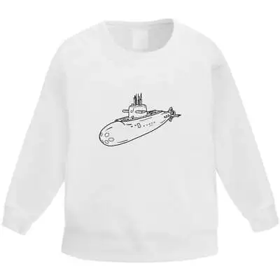 'Military Submarine' Kid's Sweatshirt / Sweater / Jumper (KW025498) • $16.41