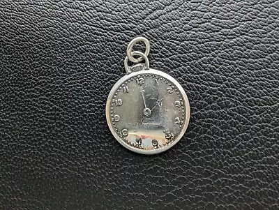 Vintage Sterling Silver Pocket Watch Charm Pendant • $65