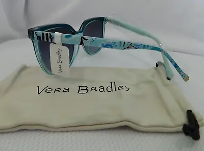 VERA BRADLEY Sunglasses Shayne Paisley Wave Polarized & Soft Cloth Case - NWT • $49.95