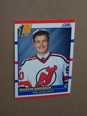 1990 Score Hockey Martin Brodeur Rookie Card #439 Factory Set Break MINT • $4.95