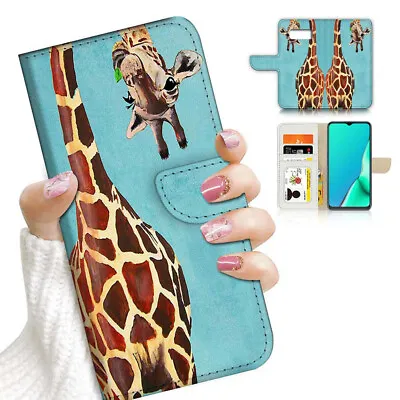 ( For Samsung S7 ) Wallet Flip Case Cover AJ24018 Giraffe • $12.99