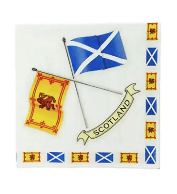 £5.49 • Buy Scottish Flags 3 Ply Paper Napkins Brand New