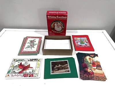 Lot Of 44 Assorted Vintage Christmas Retro Holiday Greeting Cards Unused In Box • $13.59