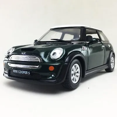 New 5  Kinsmart Mini Cooper S Diecast Model Toy Car 1:28 Green • $8.98