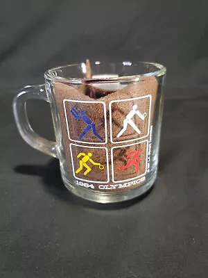 Mug McDonald's 1984 Olympics Los Angeles LA Glass Cup Coffee Mug Vintage • £13.27