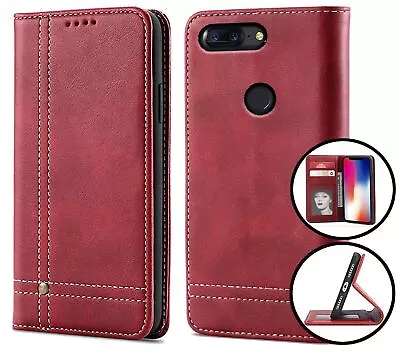 $8.50 • Buy Oneplus 5T Pu Flip Leather Wallet Case Card Slot Kickstand Magnet