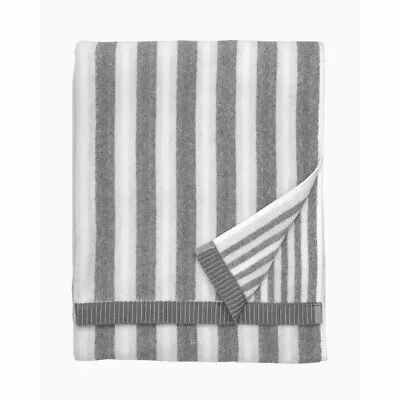 Marimekko Kaksi Raitaa Towel | Grey & White - Kaksi Raitaa Bath Towel Grey W... • $64