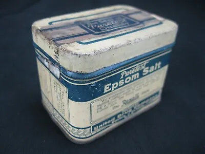 Vintage Puretest Epsom Salt 3 Oz. Tin Rexall Store United Drug Company • $3.99