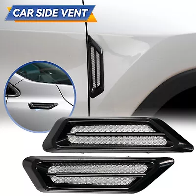 Universal Cover Car Fender Side Decorative Air Flow Hood Scoop Vent Bonnet 2pcs • $6.29
