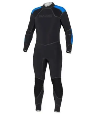 Bare 5mm Men's Elastek Full Stretch Scuba Diving Wetsuit Size Small Black/Blue • $149.98