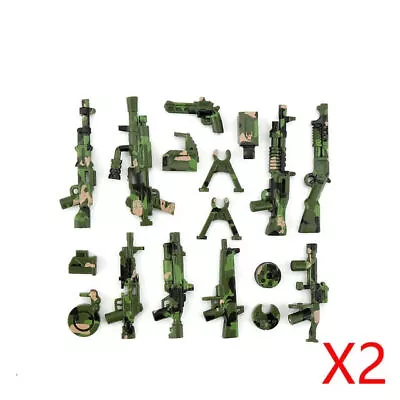 34+Pieces Army Guns Weapon Assembly Blocks Soldiers Figure Accessories For Lego • $39.89